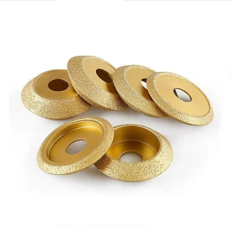 

75mm Brazed Concrete V-Grooving Wheel Cutting Sheet Stone Granite Edging Grinding Wheel Machine Floor Slotting Diamond Bevel