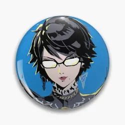 Bayonetta  Soft Button Pin Funny Gift Brooch Creative Badge Clothes Lover Fashion Cute Jewelry Women Metal Cartoon Collar