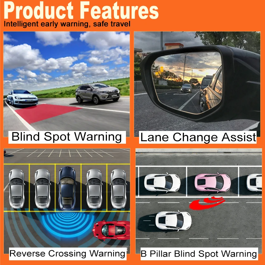 BSD BSA BSM Millimeter Wave Radar Blind Spot Lane Change Parking Assist For Geely Emgrand S Geometry C M6 2021~2022
