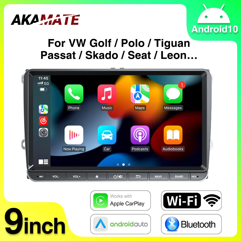 

9inch Android Car Radio for Volkswagen Polo Passat Jetta Golf Seat Skoda Leno Multimedia Player GPS navigator IPS Touch Screen