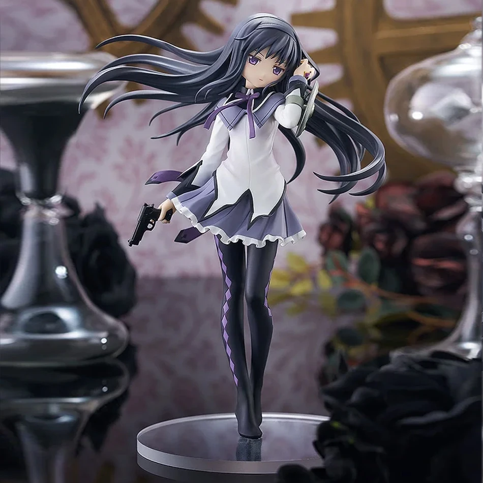 17 cm Madoka Magica figura Akemi Homura Anime PVC Modello Regalo di compleanno Ornamenti Giocattoli da collezione Regali di compleanno per bambini