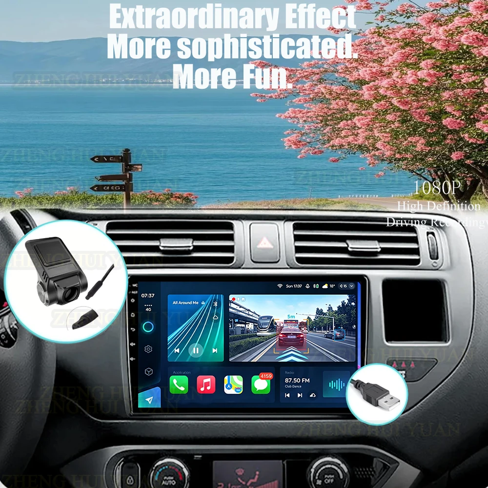Android 16 For Kia RIO 4 K3 2011 2012 - 2017 Car Radio Stereo GPS Navigation Multimedia Player Wireless CarPlay Android Auto DSP view 6