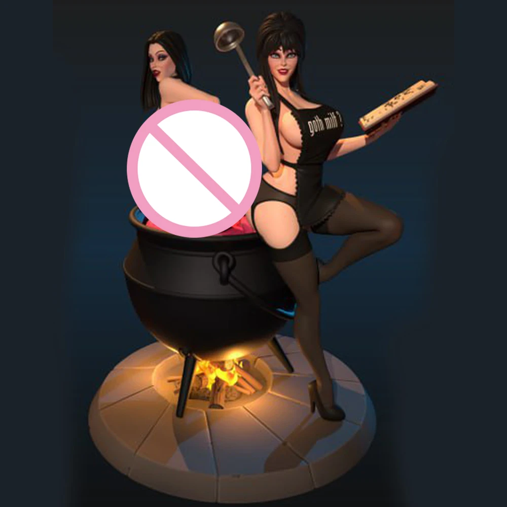 

1/24 Belle Sexy Cooking NSFW Resin Figurine Toy Unpainted GK Doll Unassembled 3D Print Assembly Miniature Reduction Statue Toy