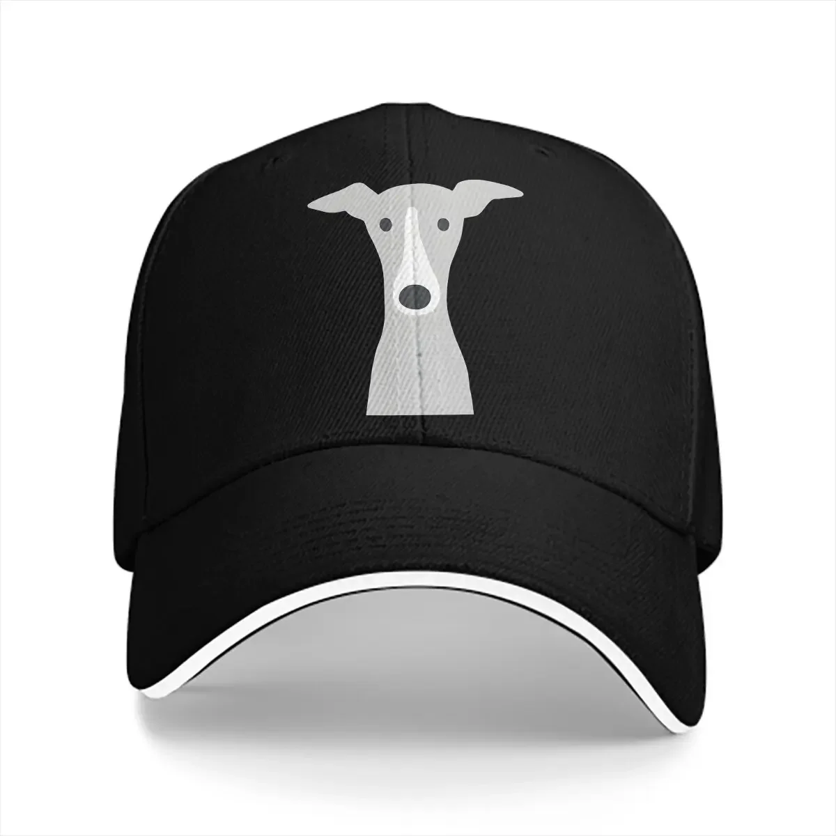 Summer Cap Sun Visor Italian Greyhound Cute Whippet Dog Hip Hop Caps Greyhound Cowboy Hat Peaked Hats