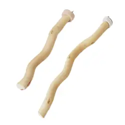 Percha de madera natural para pájaros – Trepar y afilar garras