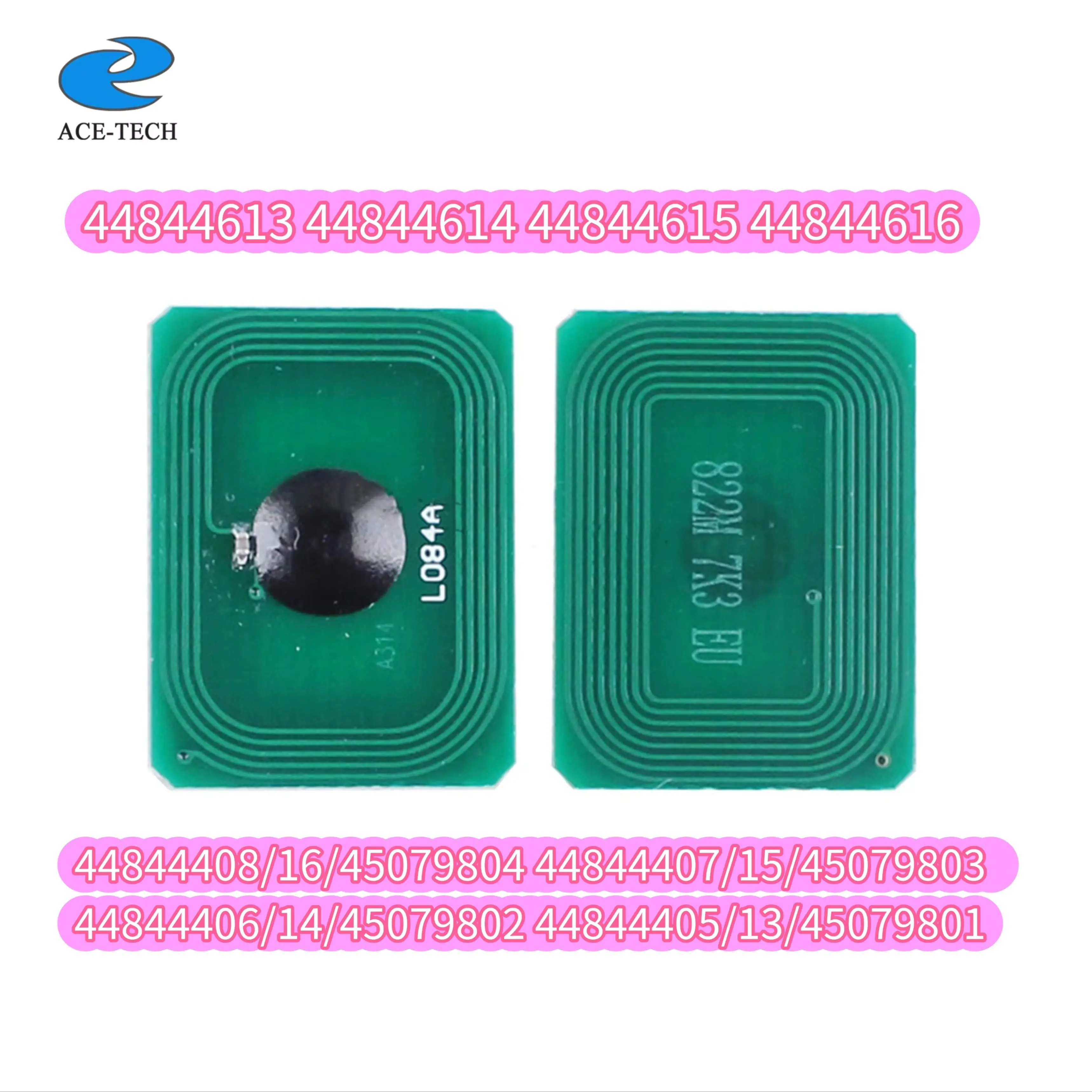 

EUR 44844613 44844614 44844615 44844616 Toner Cartridge Chip for OKI C822 Printer Drum Chip 44844408 44844407 44844406 44844405