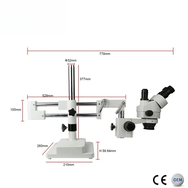2026/Kaisi 7X-45X Zoom Electro - đánh giá và giá Trinocular Stereo Microscope 7X-45X