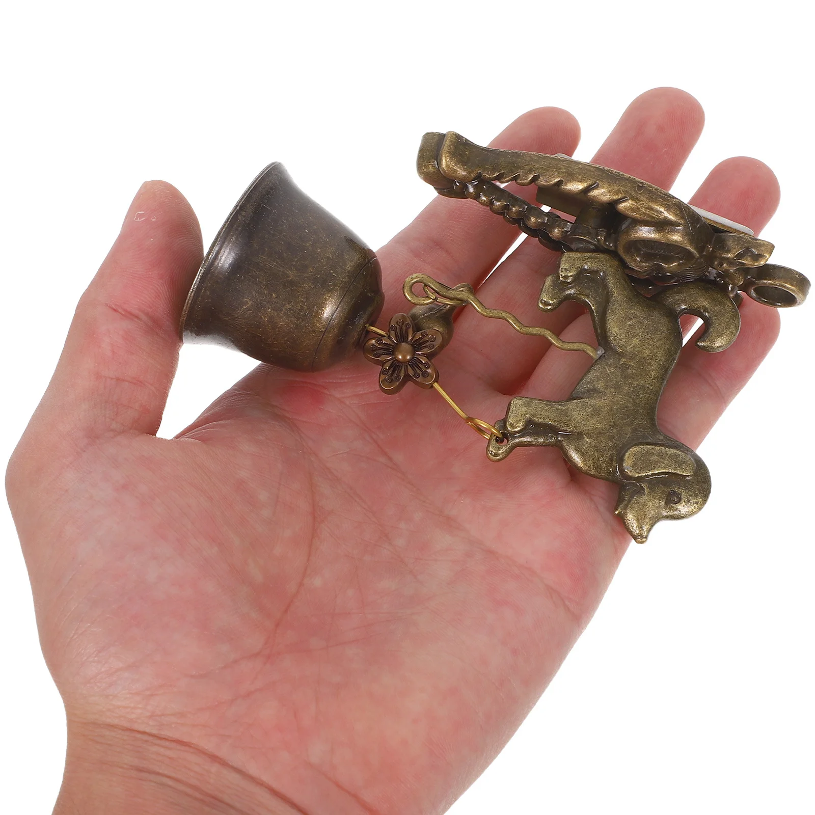 

Retro Copper Doorbell Animal Figure Bell Wall Mounted Wind Chime for Home Garden Outdoor Decor Vintage Bird Door Chime