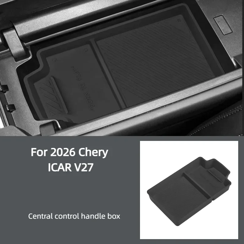 For 2026 Chery ICAR V27 Armrest Box Storage Box Car Armrest Box Storage Box Interior Accessories