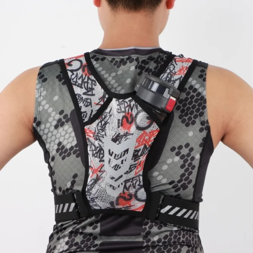

Lightweight Reflective Running Backpack Zipper Pocket Cards Bag Sports Running Vest Breathable Workout Running Phone Holder