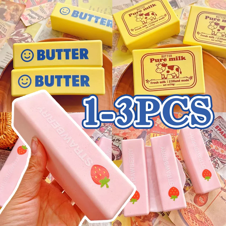 Squishy Cheese Toy 1-3PCS Soft Butter Sticks Soft And Yellow Ounces Of Cream-Flavored Model For Play And Sensory Entertainment