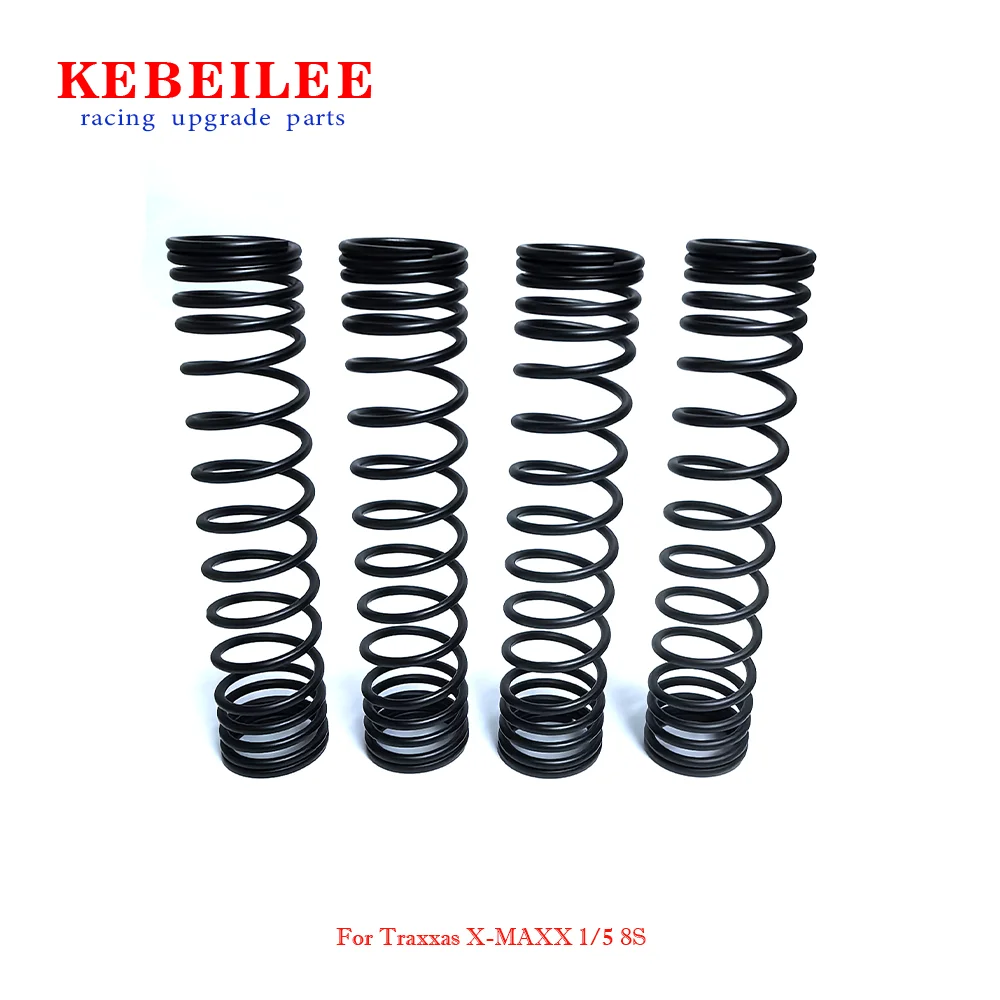 KEBEILEE CNC Stronger Shock Springs Wire Dia 3.2mm For Traxxas X-MAXX 1/5 8S, 4pcs