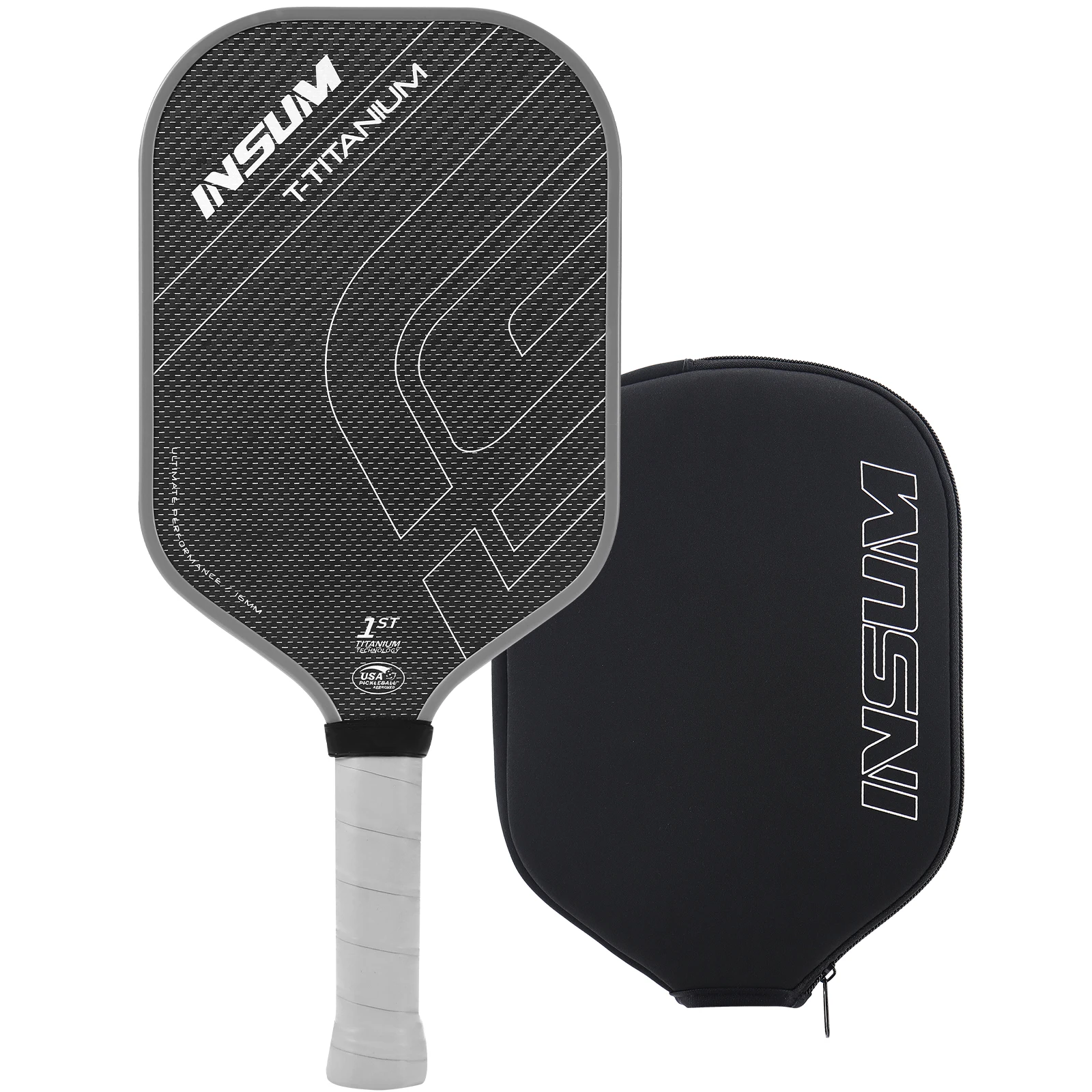 

Titanium Pickleball Paddle Titanium-Fusion Carbon Technology Provides Unmatched Control for Enhancing Spin And Control