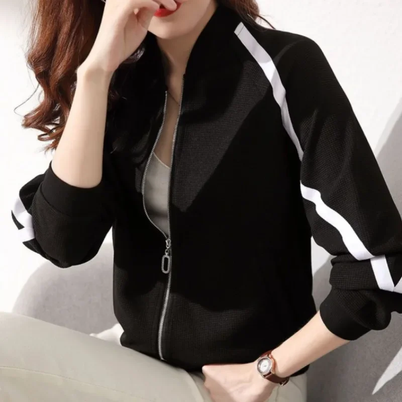 

Baseball Aviator Coat Woman Loose Plain Zip-up Bomber Jacket for Women Cheap Fashion Casual Pretty 2025 Trend Harajuku Lined