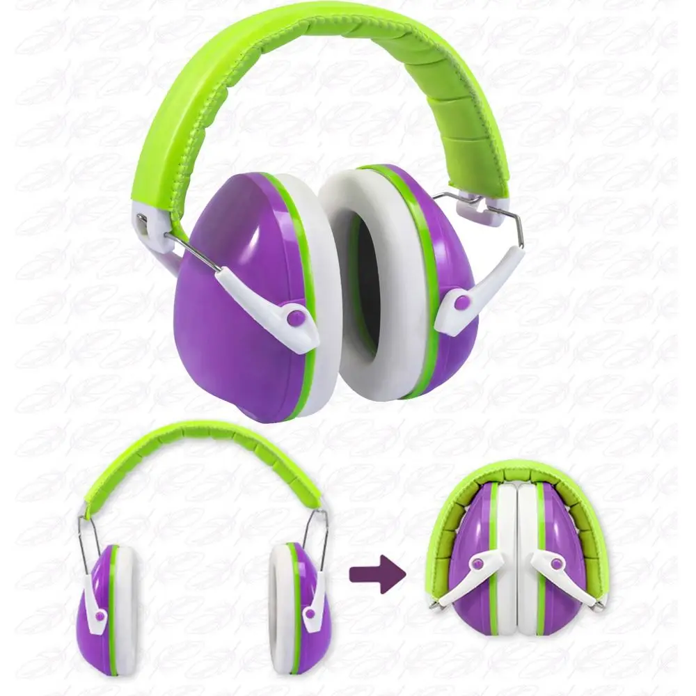 

Noise Reduction Kids Ear Protection Earmuffs Hearing Protection Adjustable Head Band Soundproof Headphones Soundproof