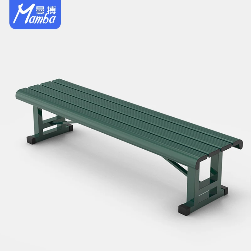 Aluminum Courtside Rest Bench Park Chair Waterproof Seat Outdoor Tennis Court Player Rest Bench Stadium Seats Without Backrest