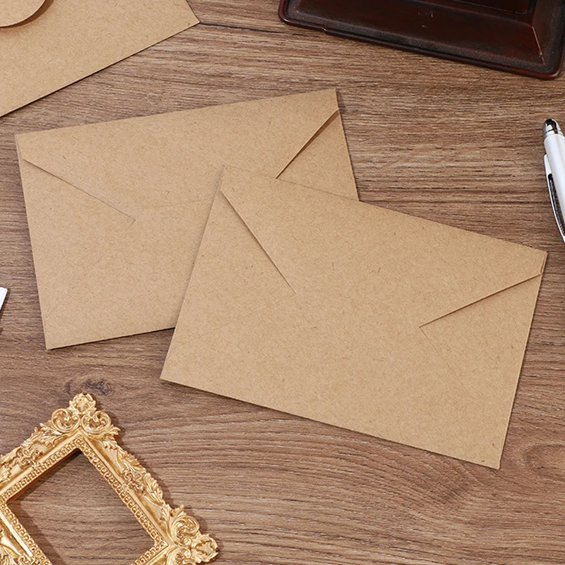 50 szt. kopert 19x14 cm na ślub, samoprzylepne, papier kraft 120g, zaproszenia, artykuły papiernicze dla małych firm, torba do przechowywania — zdjęcie produktu 6