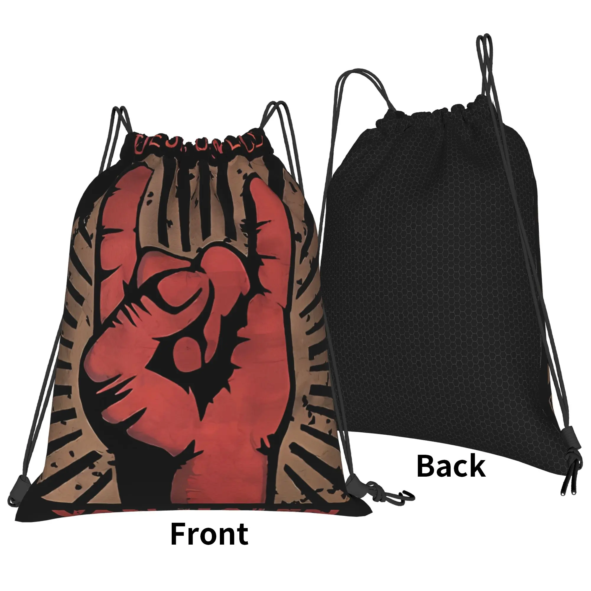 rock Music Van Halen Portable Hiking Drawstring Bags Riding Backpack gym bag Storage Backpacks