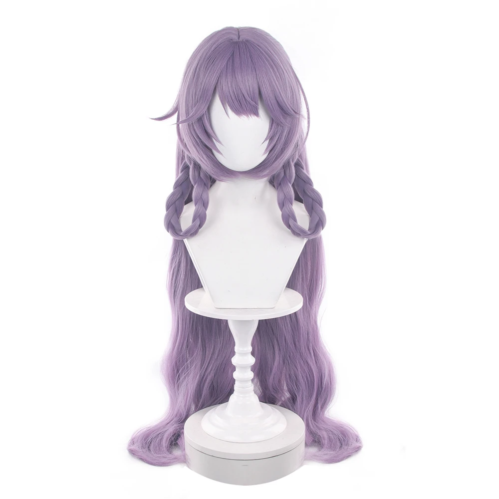 

Lauma Cosplay Wig 100cm Purple Heat Resistant Hair Christmas Party Halloween Costume Play Wig