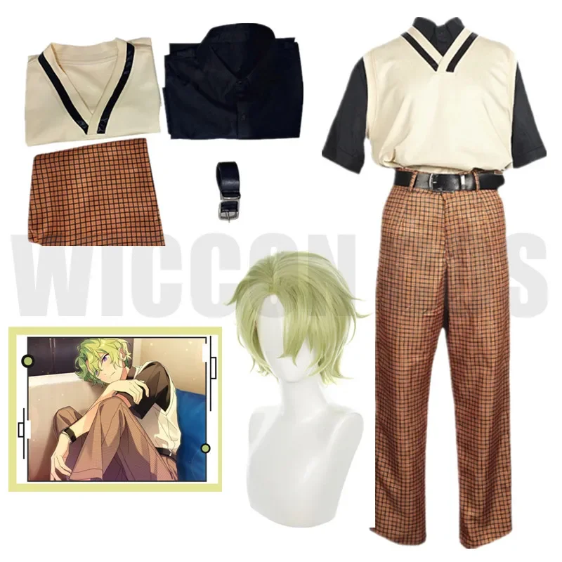 Kostum Cosplay Tomoe Hiyori, kostum Ensemble Stars Walk dengan senyum Anda, seragam lagu ulang tahun ke-5, pakaian harian buatan khusus