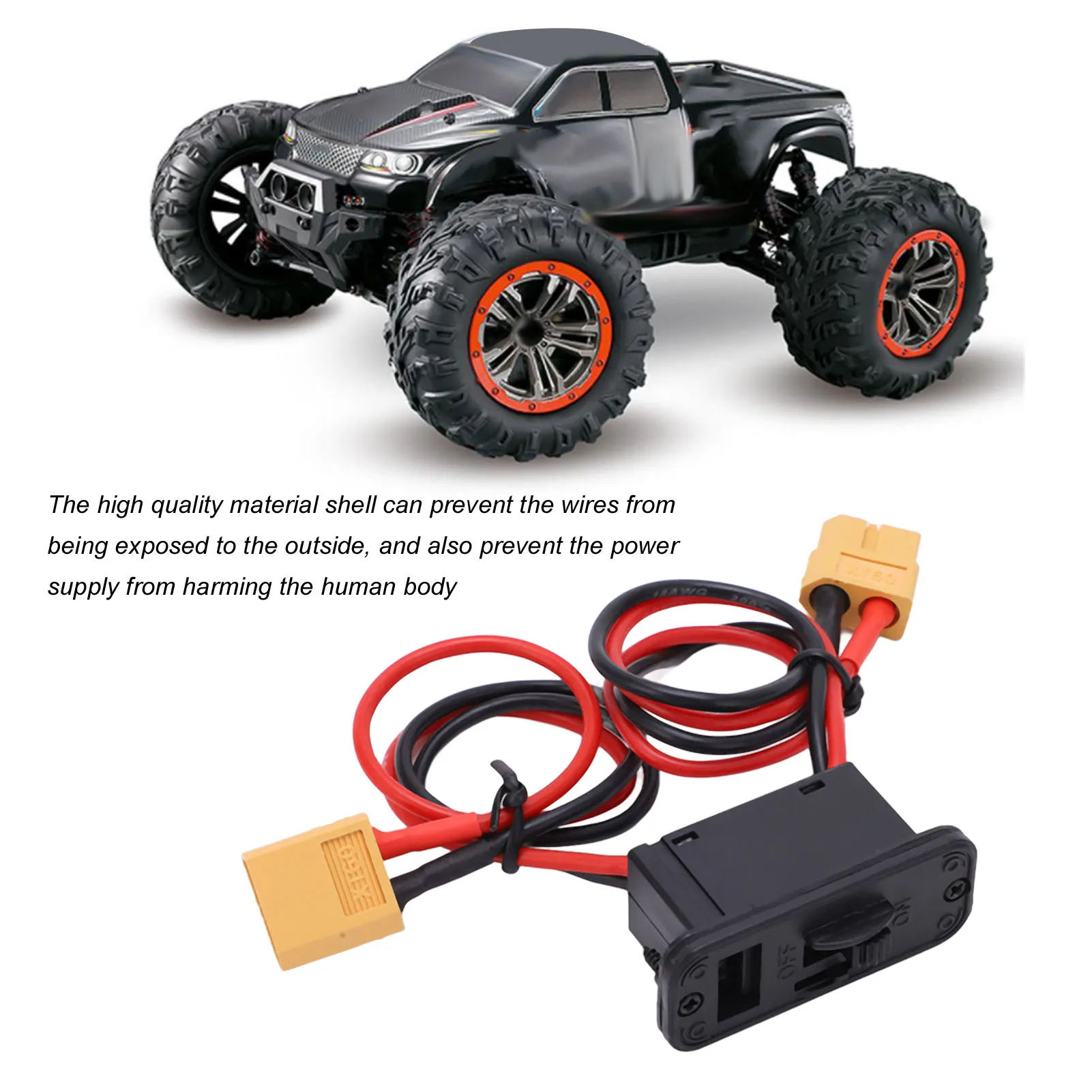 

RC On Off with XT60 Plug RC Airplane Large Current On Off with XT60 Plug for RC Model Airplane