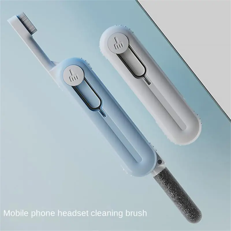 Earphone Hole Cleaning Brush Abs Stainless Steel Silicone Double Head Can Be Repeated Cleaning Soft Brush Head Long Life 16g