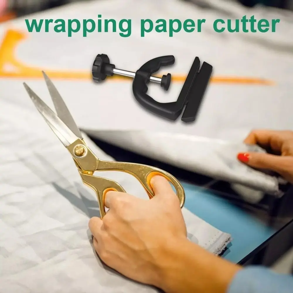 High Quality With Handle Paper Cutter Clampable Desktop Plastic Wrapping Papercutter Wear-resistant with Clamp Wrap Cutter