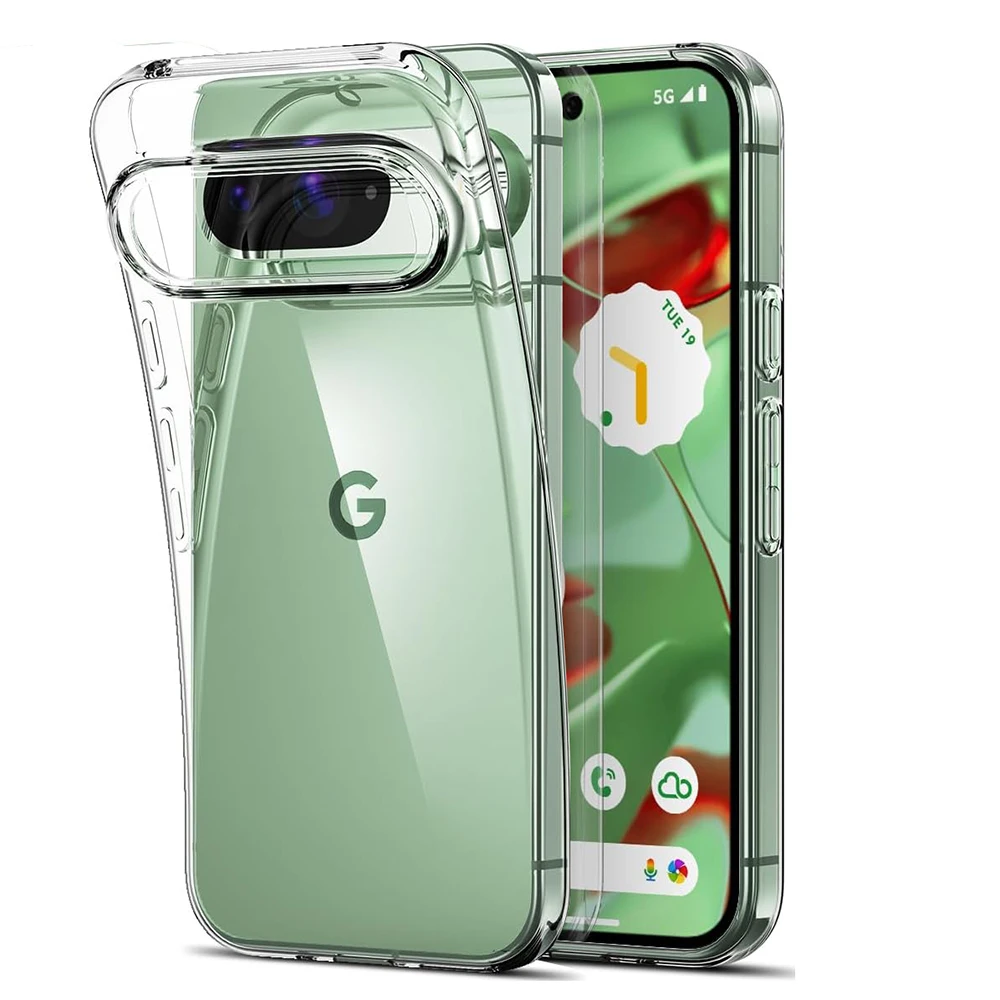 Ultra Thin Soft Clear Silicone Case For Google Pixel 9A 9 ProXL 8 8A 7 7A 6 6A Pro XL Back Cover Transparent Shockproof Shell