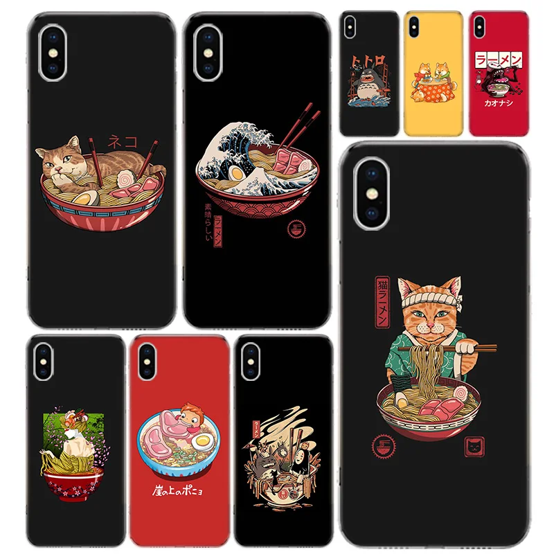 Great Ramen Wave Japan Phone Case Cover For iPhone 11 12 13 14 15 16 Pro Max Apple X XS XR 7 Plus 8 + Art Customized Fundas 14 1