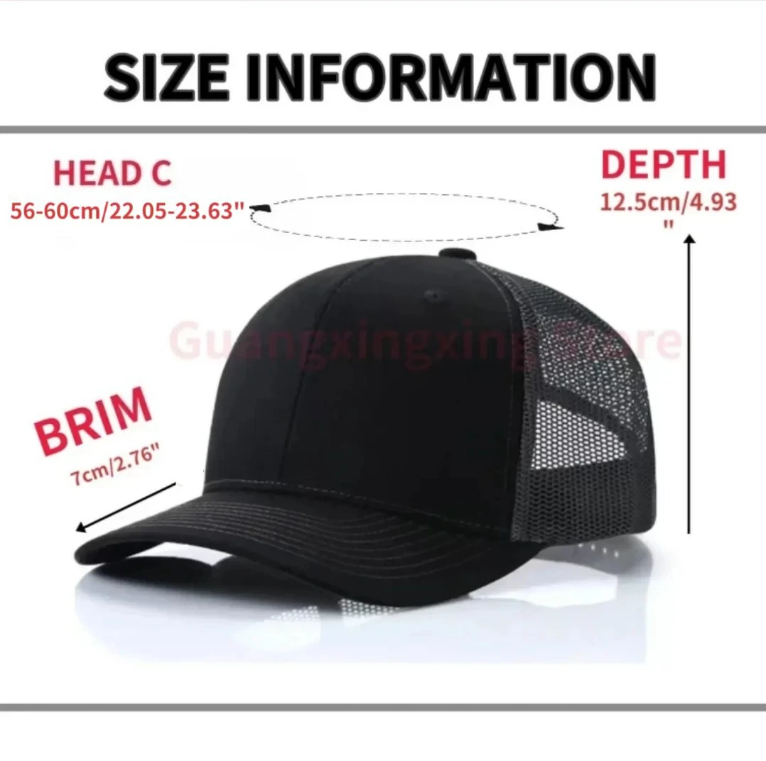 Custom embroidered logo hat Men's and women's mesh cap cotton baseball cap design DIY picture printing logo hat Summer sun hat