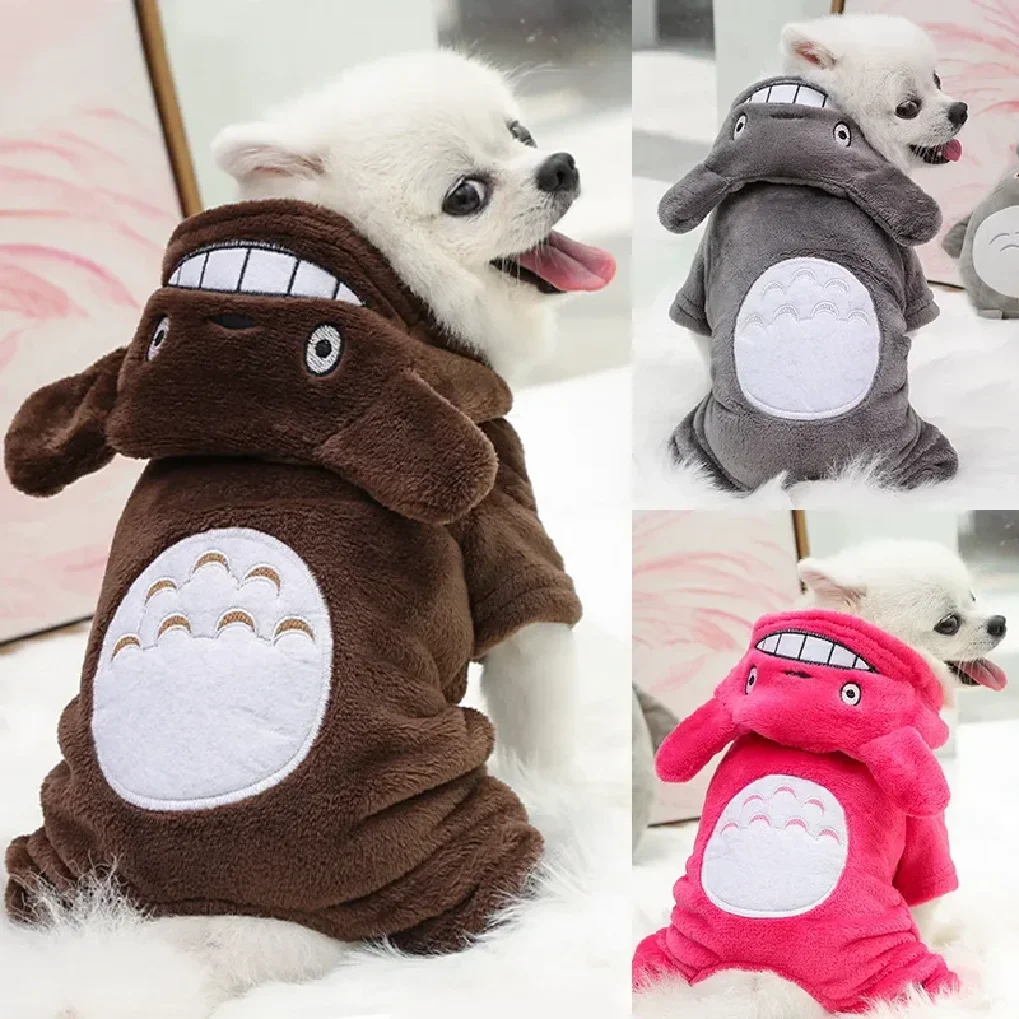 

Winter Warm Dog Clothes for Small Dogs Soft Fleece Puppy Pet Cat Coat Jacket Chihuahua Pug Clothing Funny Pets Costumes Overalls