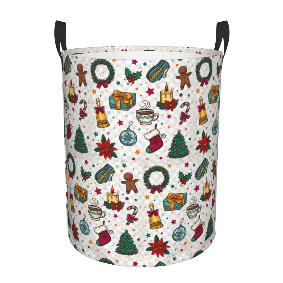 Christmas Snowman Laundry Hamper Large Clothes Storage Basket Gnome New Year Toy Bin Organizer for Boy Girl