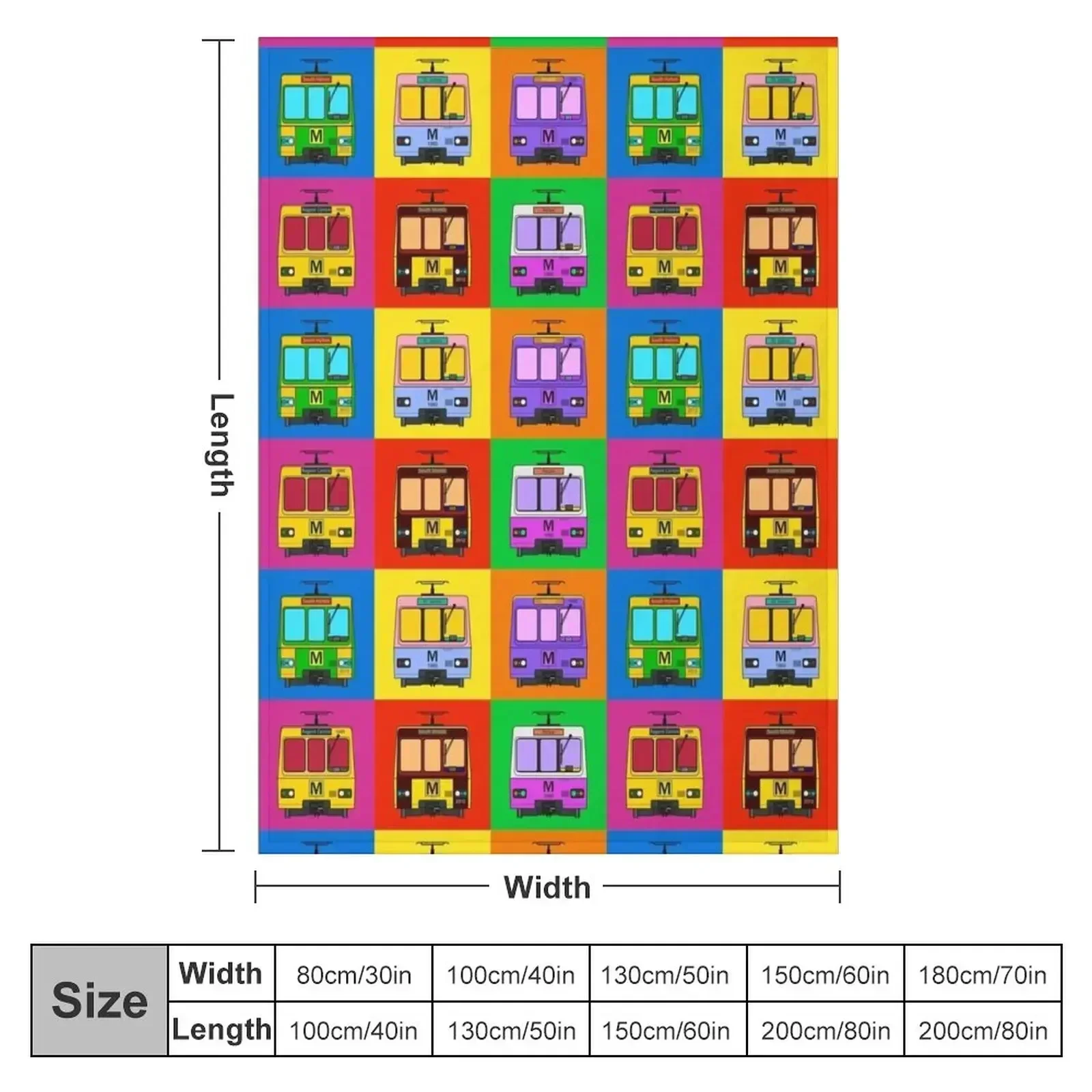 Metro Pop Art Throw Blanket for babies blankets ands Blankets