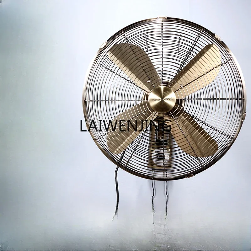 MJY wall fan commercial hanging wall fan large wind wall hanging retro metal electric fan