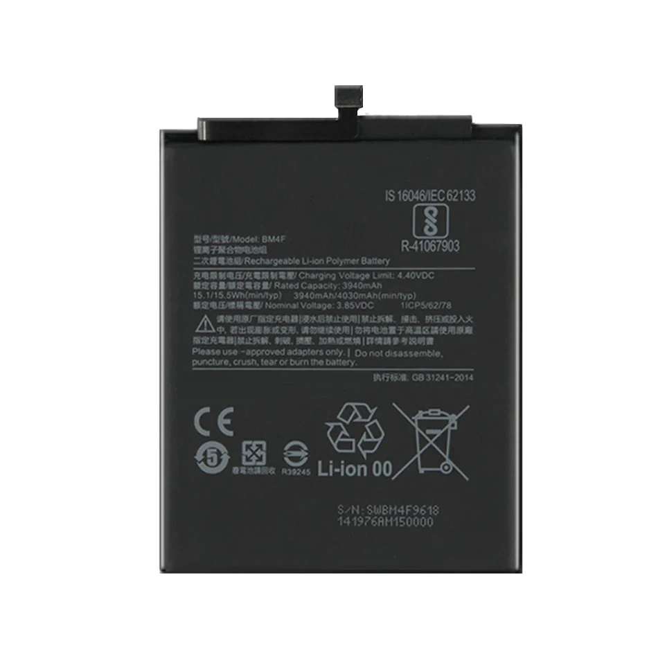 BM4F 4030mAh Battery For Xiaomi Mi A3 CC9 CC9e Mi 9 Lite Replacement Batteries Bateria for Xiao Mi Xiomi  CC 9 Mi9 Lite ACCU