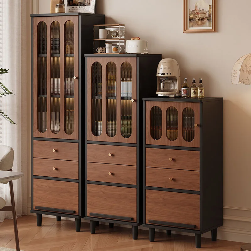 Wood Commercial Bar Cabinet Restaurant Storage Living Room Drinks Display Wine Cabinet Cocktai Armoire Chinese Style Furniture