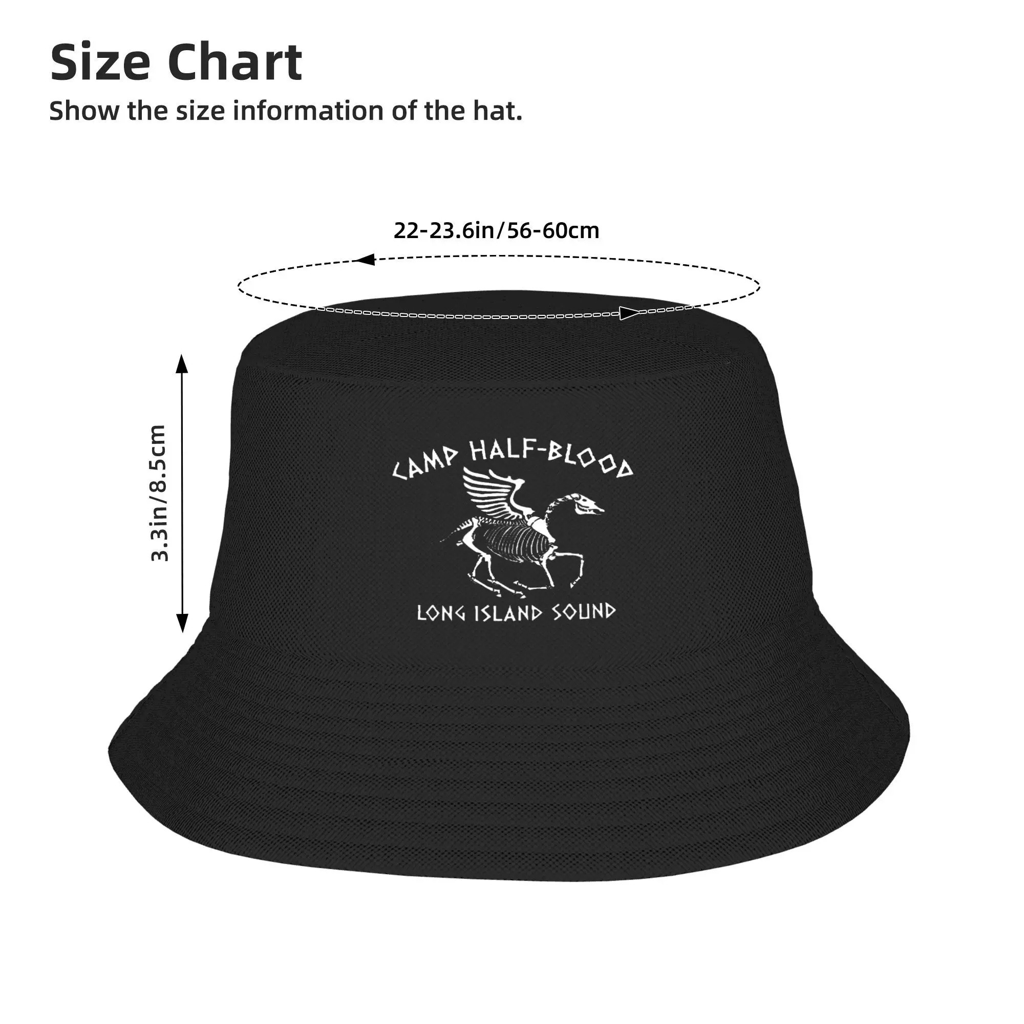 Camp Half Blood Nico DiAngelo Hades Cabin Bucket Hat Panama For Man Woman Bob Hats Outdoor For Summer Beach Fishing Unisex Caps