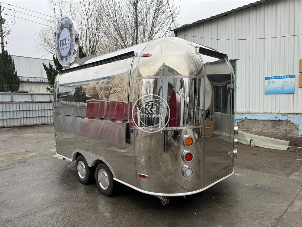 Máquina de venda automática personalizada do reboque, carrinho móvel do alimento, quiosque do café do petisco, inteiramente equipamentos da cozinha, caminhão do fast food para a venda