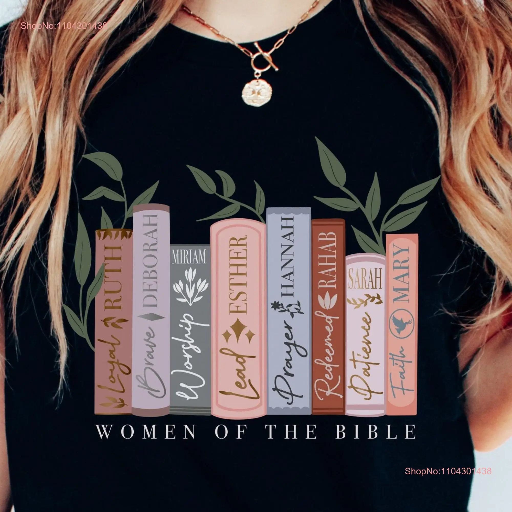 Women of the Bible T Shirt Womens Faith Study Christian Prayer Apparel Religion long or short sleeves