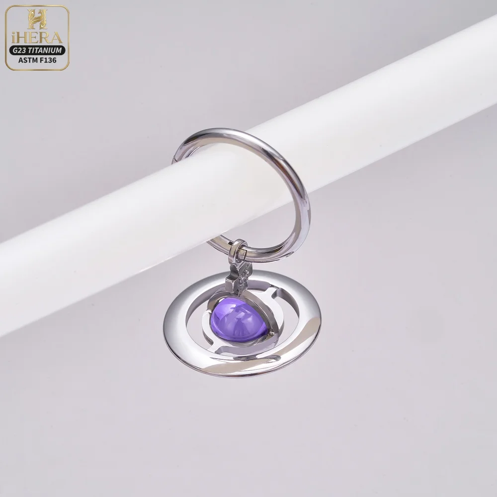ASTM F136 Titan Piercing Segmentring mit Scharnier und Saturn-Anhänger, Septumring, Daith Clicker, Ohrknorpel-Ohrring, Lippen- und Nasenstecker – Detail 24