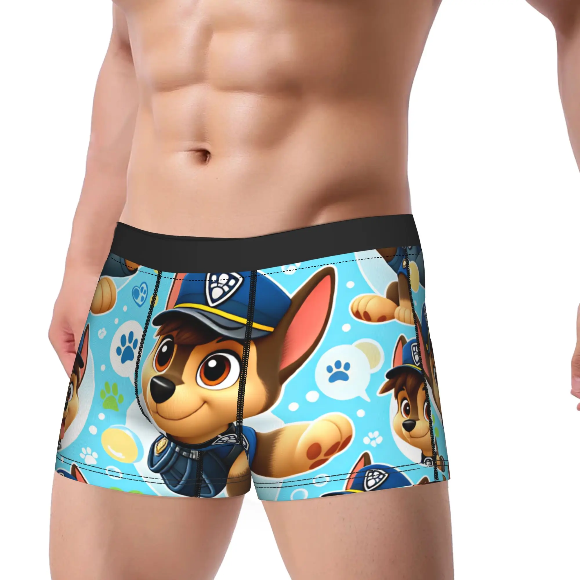 Paw Dogs Chase Cute Pose Portrait Group Boxer Shorts Pouch Underwear Hot Sale Custom Shorts Briefs Soft Trend Male Underpants