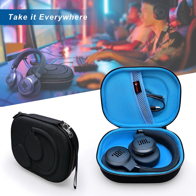 XANAD EVA Hard Case for JBL Live 650BTNC/500BT/460NC/510BT/700BT/710BT/760NC/750BTNC/560BT Bluetooth Wireless Headphone