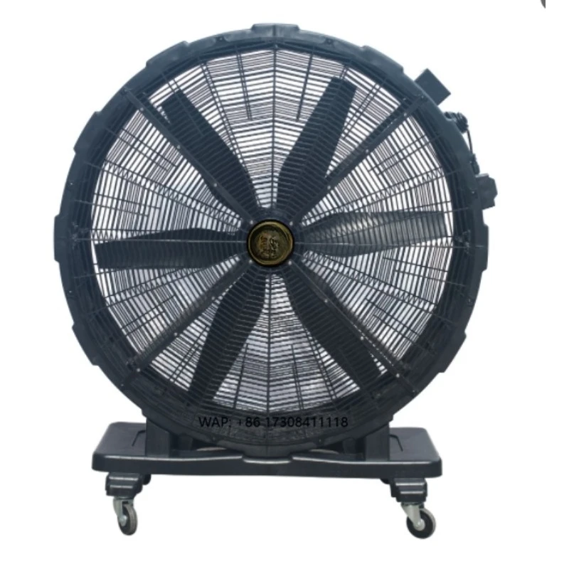2m Standing Movable HVLS Fan with Strong Wind Ceiling Mounted Plastic Blade
