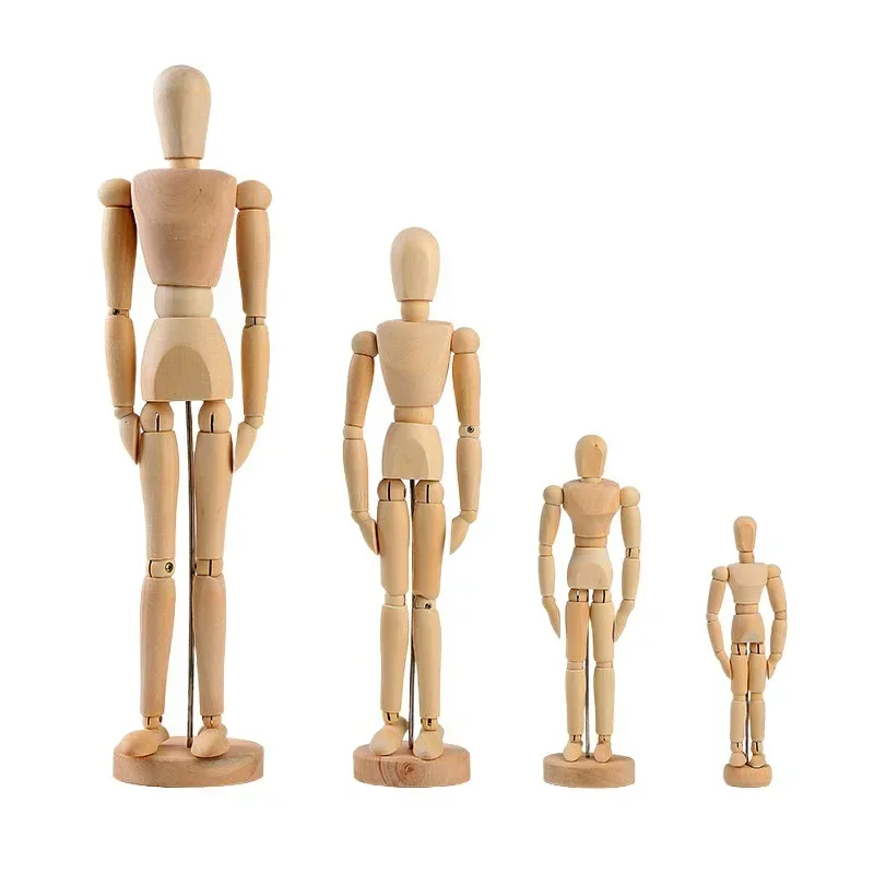 

Drawing Sketch Mannequin Model Movable Limbs Wooden Hand Body Draw Action Toys Figures Home Decor Artist Models Jointed Doll