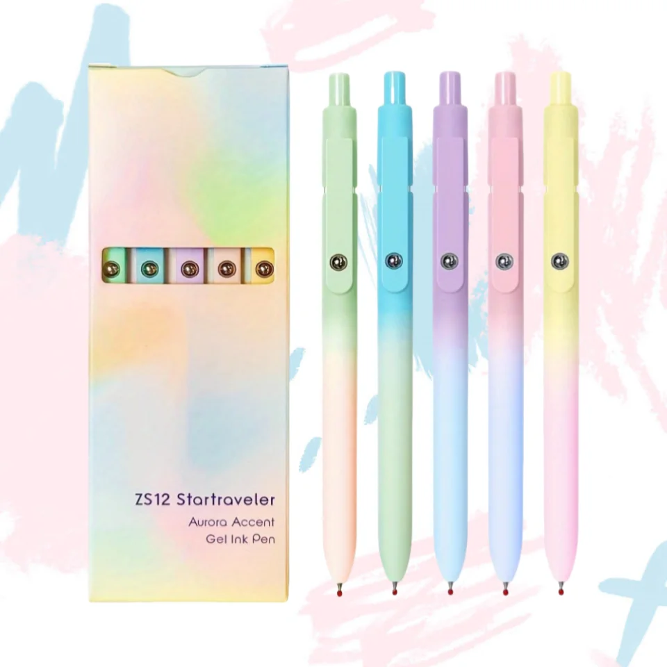 

Набор нейтральных ручек Morandi с низким центром тяжести — подходит для подарков, быстросохнущих, на ощупь, подходит для писаний