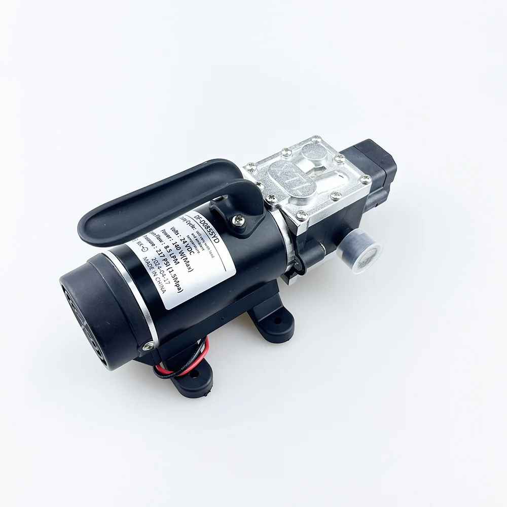 Bomba de agua de diafragma de grado alimenticio de alta presión 1.6Mpa DF0855D DC24V 12V