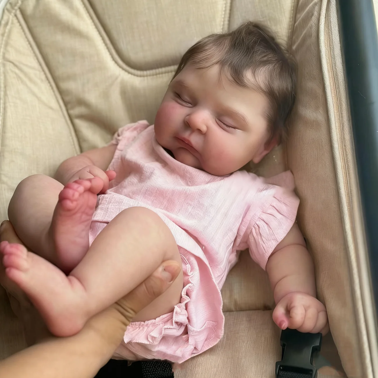 

50 CM Asleep Reborn Baby Doll Toy For Girl Lifelike Vinyl Limbs Cloth Body 20 inch Real Look Doll Handmade Birthday Gift