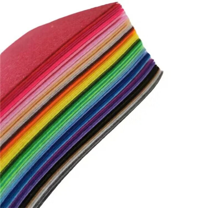 40Pcs 20*30cm Craft Felt Fabric Sheet Approx 12*8 inch Per Sheet Non woven Fabric Cloth For Sewing Handmade Patchwork Needlework