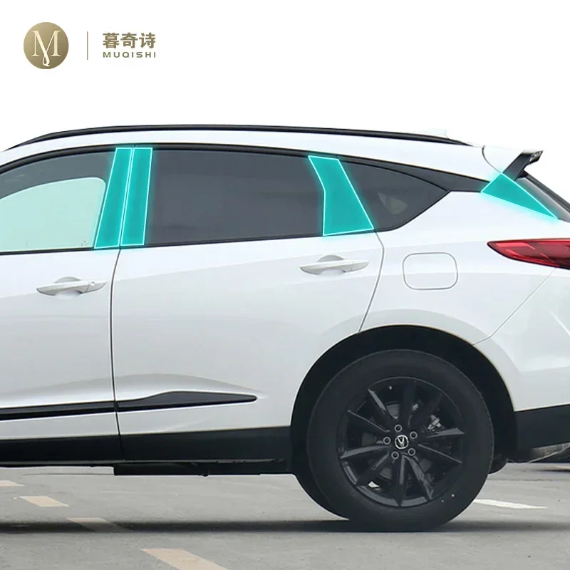 

For Acura RDX 2019-2024 Car Exterior protection B C Window pillar strip PPF paint protective film TPU Transparent film refit