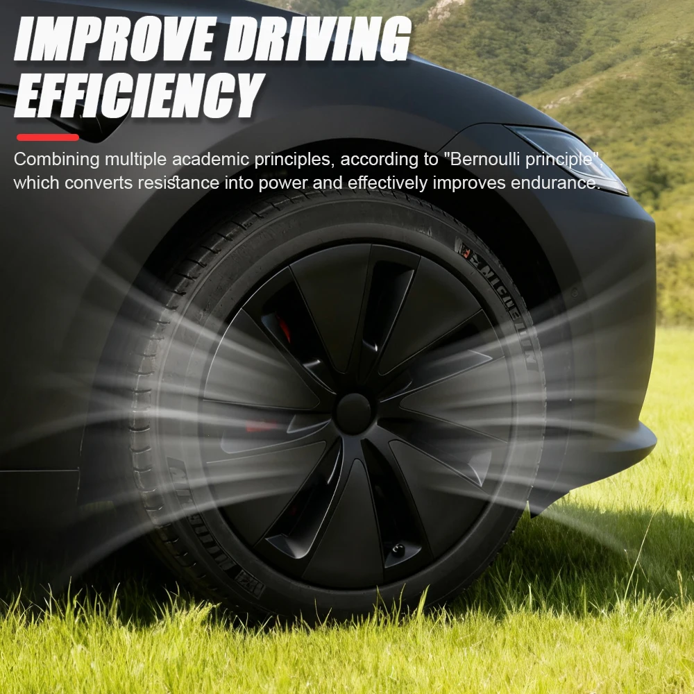 2025 For Tesla Model 3 Highland 18 Inch New Wheel Cap Performance Wheel Cover Wheel Part Full Rim 2024 Accessories 4PCS Hubcaps